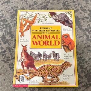 Scholastic Animal World Mysteries Book - Yellow and Red Cover